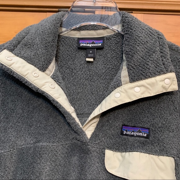 Patagonia Polartec Thermal Pro Gray Popover Size Medium - Picture 6 of 9